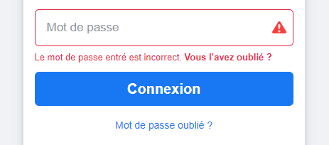  L’origine de l’erreur est mentionnée, une solution est indiquée. 