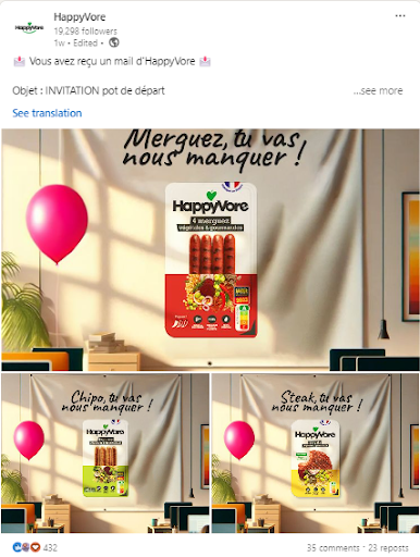  Capture d’écran - LinkedIn HappyVore 